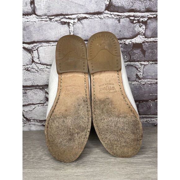 G.H. Bass Weejuns White Leather Moc Toe Penny Loafers Shoes Women Sz 8M US/39EU - Picture 8 of 16